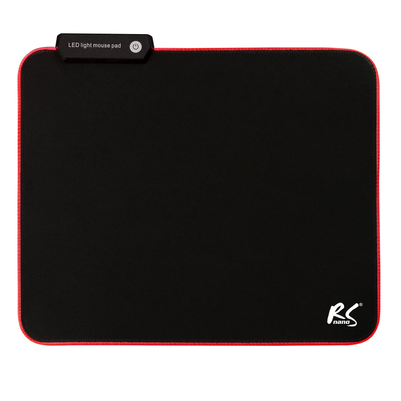 NanoRS RS704 Gaming Mouse Pad LED RGB Lighting Non Slip Desk USB 30x25cm Plug & Play