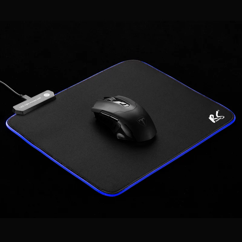 NanoRS RS704 Gaming Mouse Pad LED RGB Lighting Non Slip Desk USB 30x25cm Plug & Play