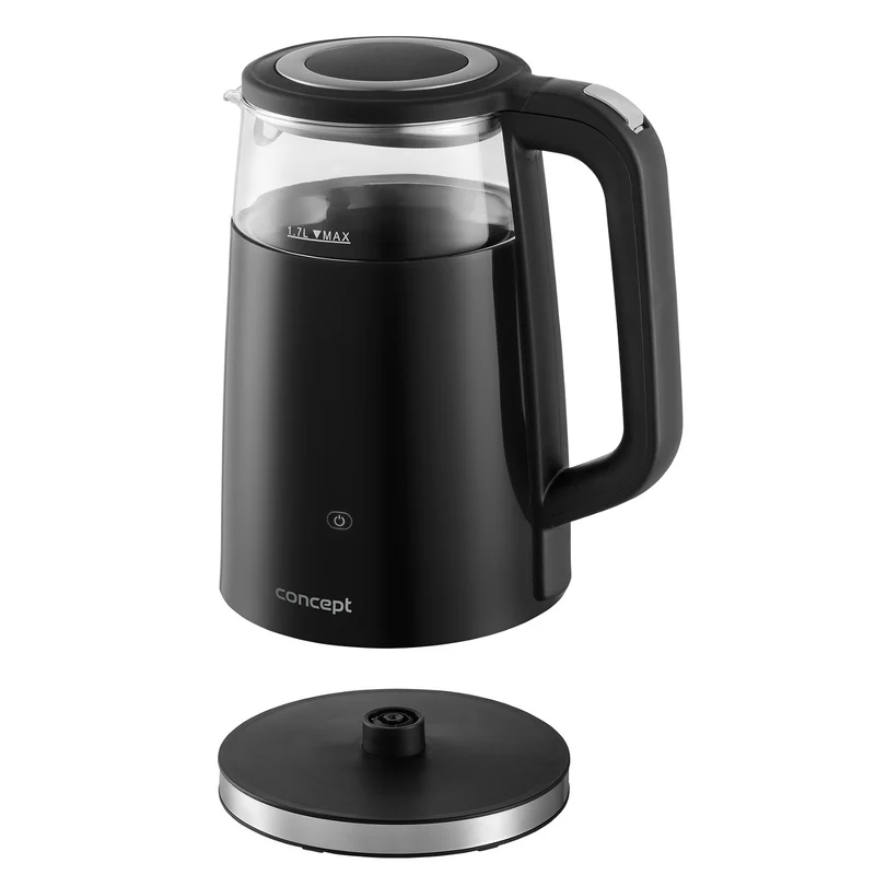 Concept RK4100 1.7L Glass Electric Kettle with Temperature Control and Keep Warm Function