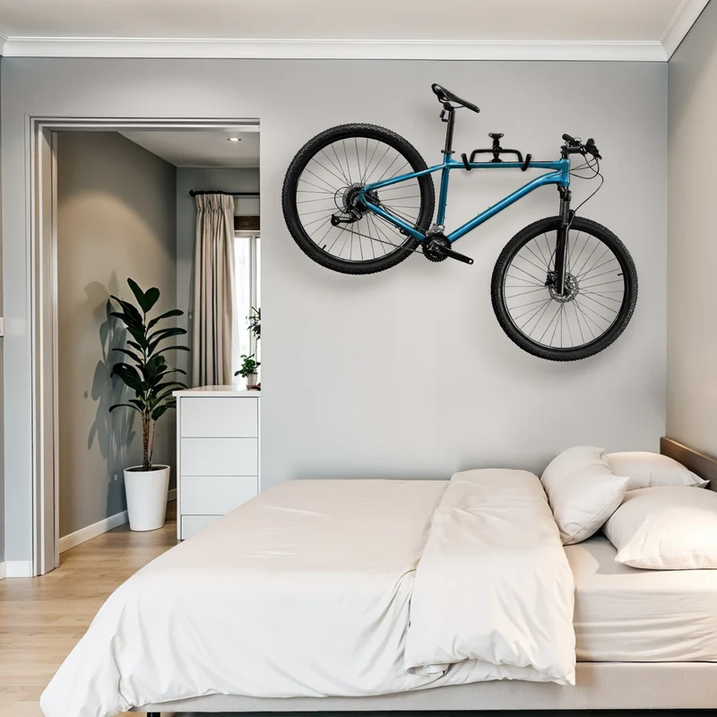 Maclean bicycle mount/wall hanger, horizontal, steel, max. load 30 kg, MC-431, 3 pieces