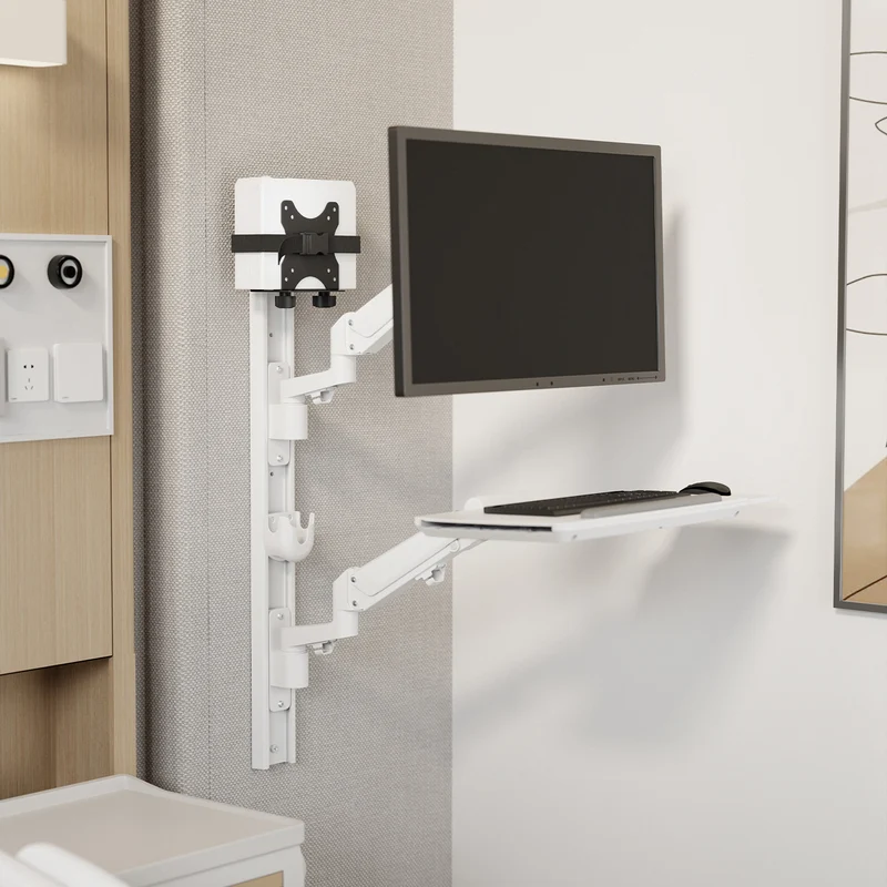 Maclean mini computer mount, 17-70mm range, VESA compatible, max load 5kg, black, MC-115 B