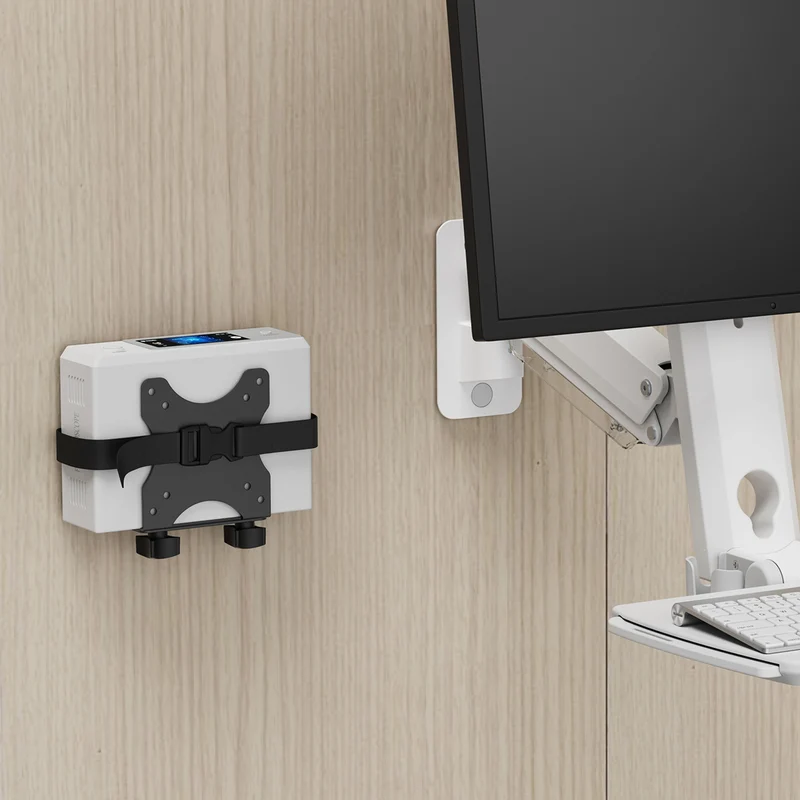 Maclean mini computer mount, 17-70mm range, VESA compatible, max load 5kg, black, MC-115 B