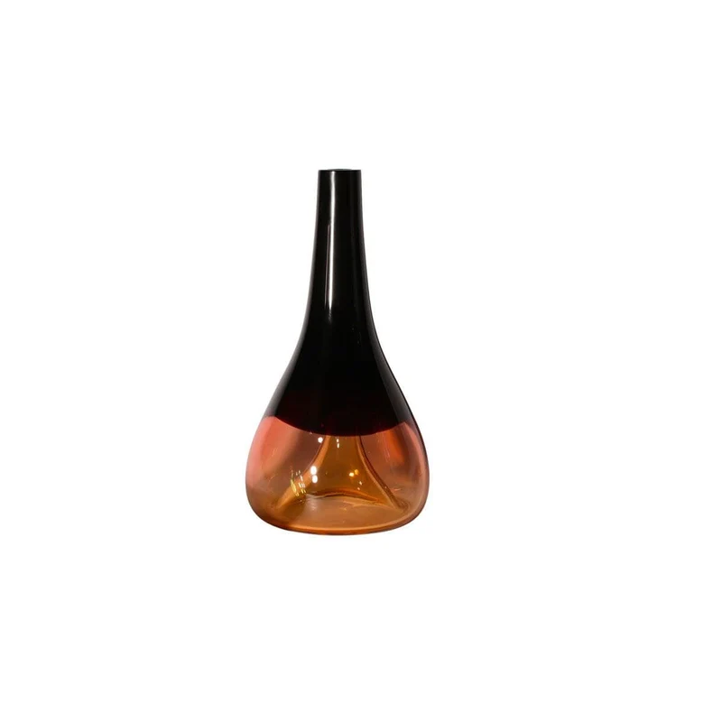 Murano Glass Vase FORMOSI Amber - H40 cm. - by Wave Murano Glass