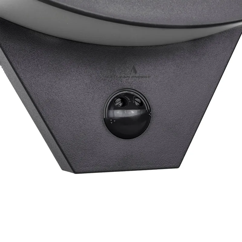 Maclean LED Motion Sensor Light, Infrared Motion Sensor, Black, 10W, IP54, 800 lm, MCE290 B, 4 pieces