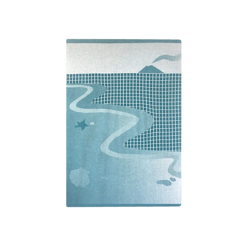 Wool Throw Blanket Panoramica IV 04 by Serena Confalonieri for Lanificio Leo