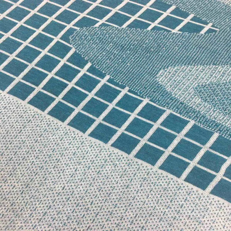 Wool Throw Blanket Panoramica IV 04 by Serena Confalonieri for Lanificio Leo