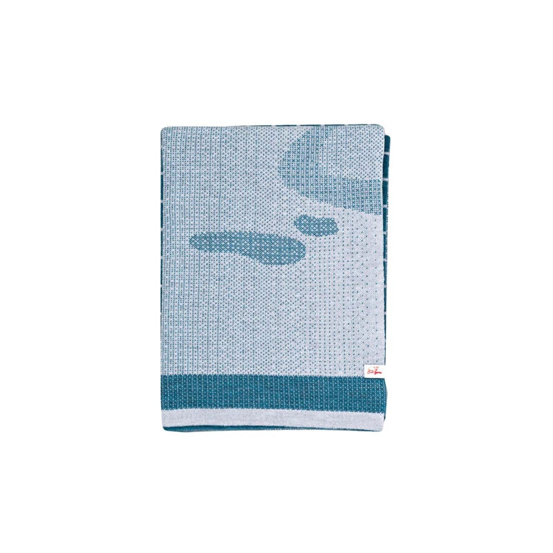 Wool Throw Blanket Panoramica IV 04 by Serena Confalonieri for Lanificio Leo