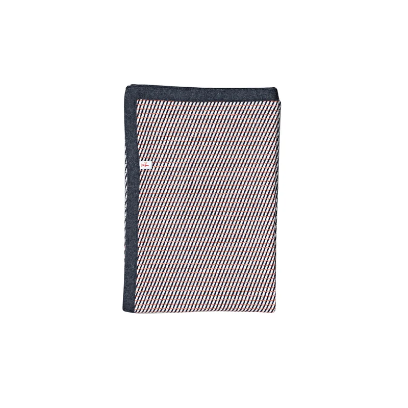 Wool Throw Blanket FLUX 01 by Esther Van Schuylenbergh for Lanificio Leo