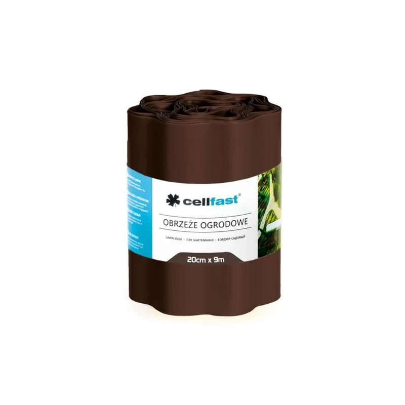 Garden edge 20cm x 9m Cellfast brown