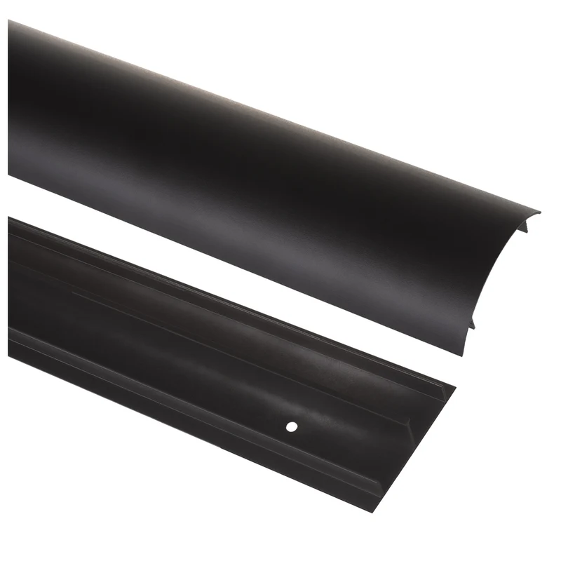 Maclean aluminum cable masking strip, 62x20x750mm, black, MC-814 B