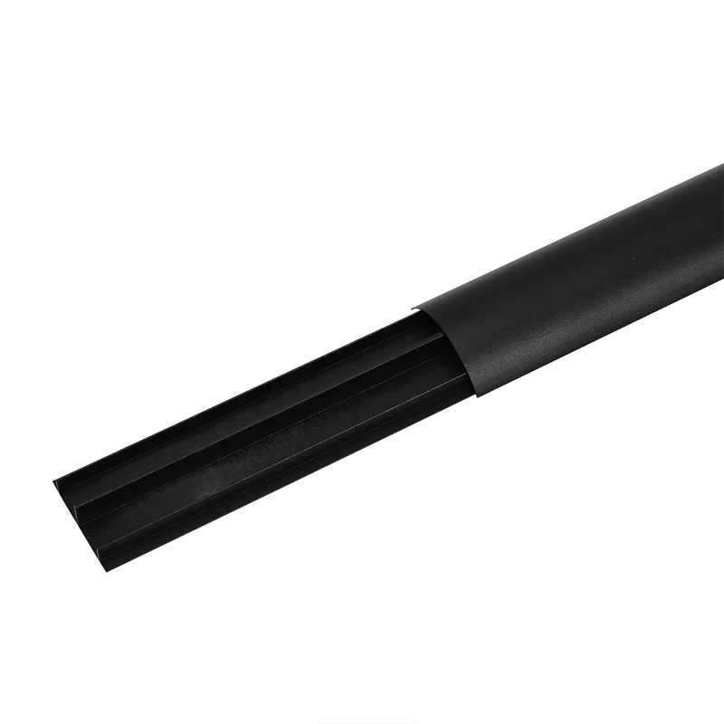 Maclean aluminum cable masking strip, 62x20x750mm, black, MC-814 B