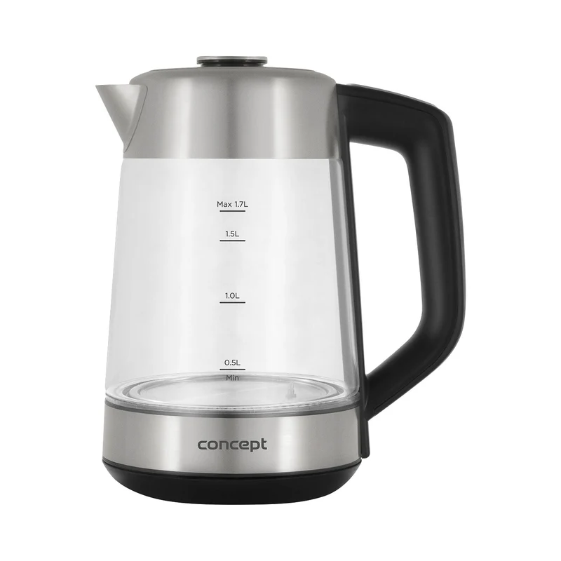 Concept Glass Kettle Electric + Tea Infuser 1.7L Temperature Control LED Lighting 2200W