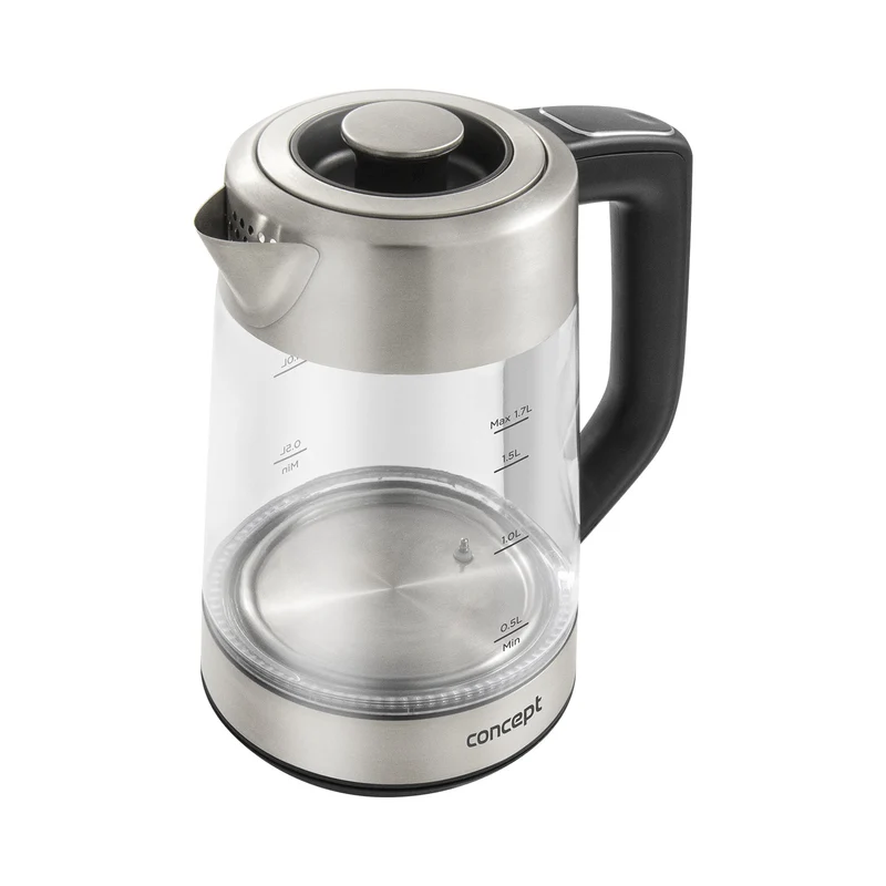 Concept Glass Kettle Electric + Tea Infuser 1.7L Temperature Control LED Lighting 2200W