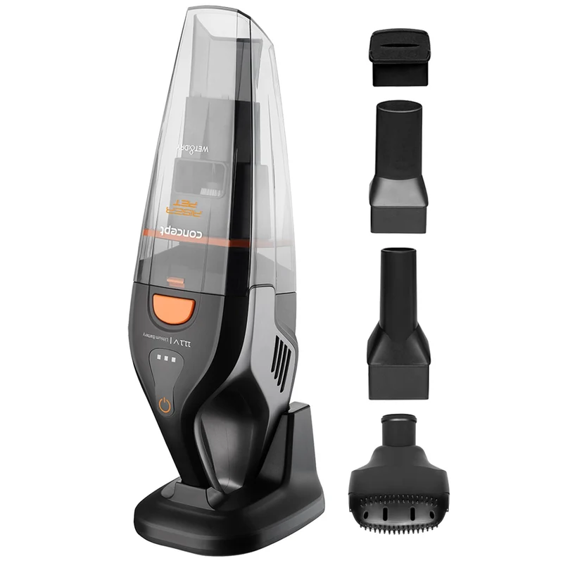 Wet & Dry Riser Upright Vacuum Cleaner - Cordless, Battery 11.1V, 2200 mAh, Pet Hair Brush HEPA Filter