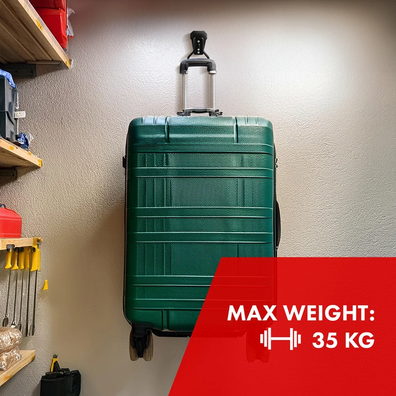 Maclean wall mount/hanger for tires, gardening tools, ladders, hoses, bicycles, steel, max. load 35 kg, MC-440, 3 pieces