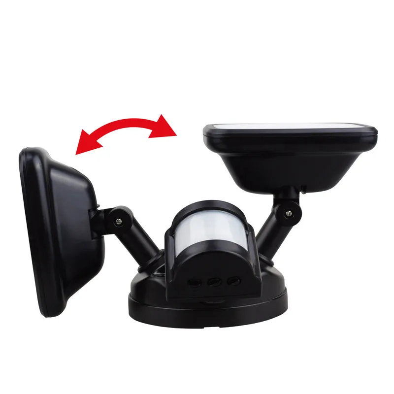 Maclean LED wall lamp, with PIR sensor, 20W, 1500lm, IP65, neutral white 4000K, black, MCE524 B