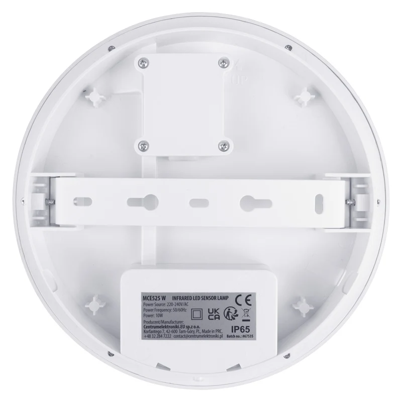 Maclean LED lamp with motion sensor, PIR sensor, white, 10W, IP65, 1000lm, neutral color, MCE525 W