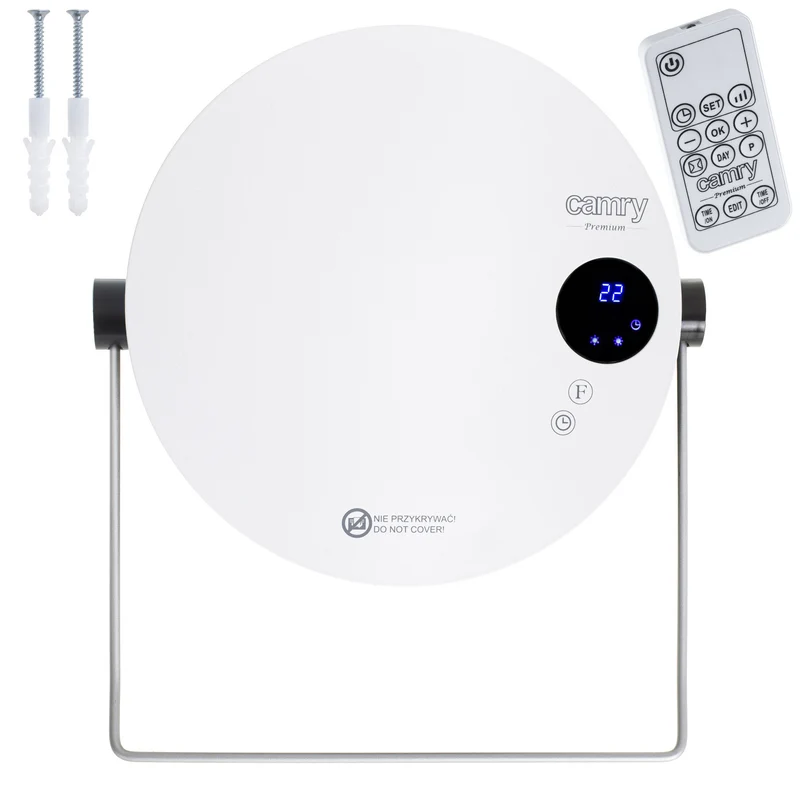 Camry bathroom heater, power 2000W, 2 heating levels, LCD display, remote control, CR 7747