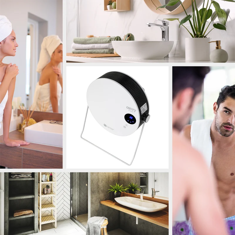 Camry bathroom heater, power 2000W, 2 heating levels, LCD display, remote control, CR 7747