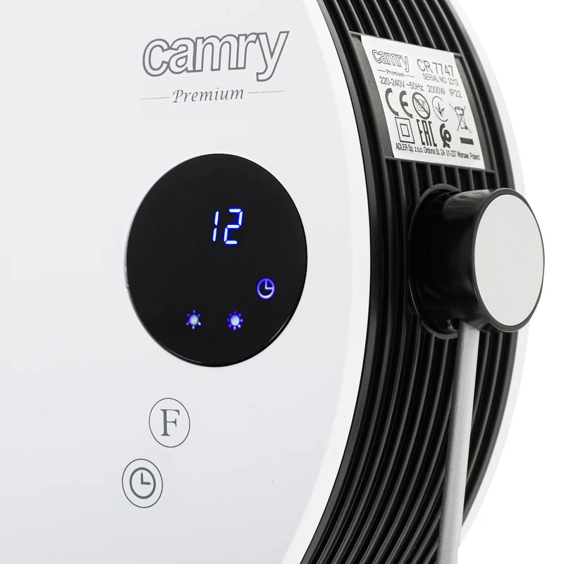 Camry bathroom heater, power 2000W, 2 heating levels, LCD display, remote control, CR 7747