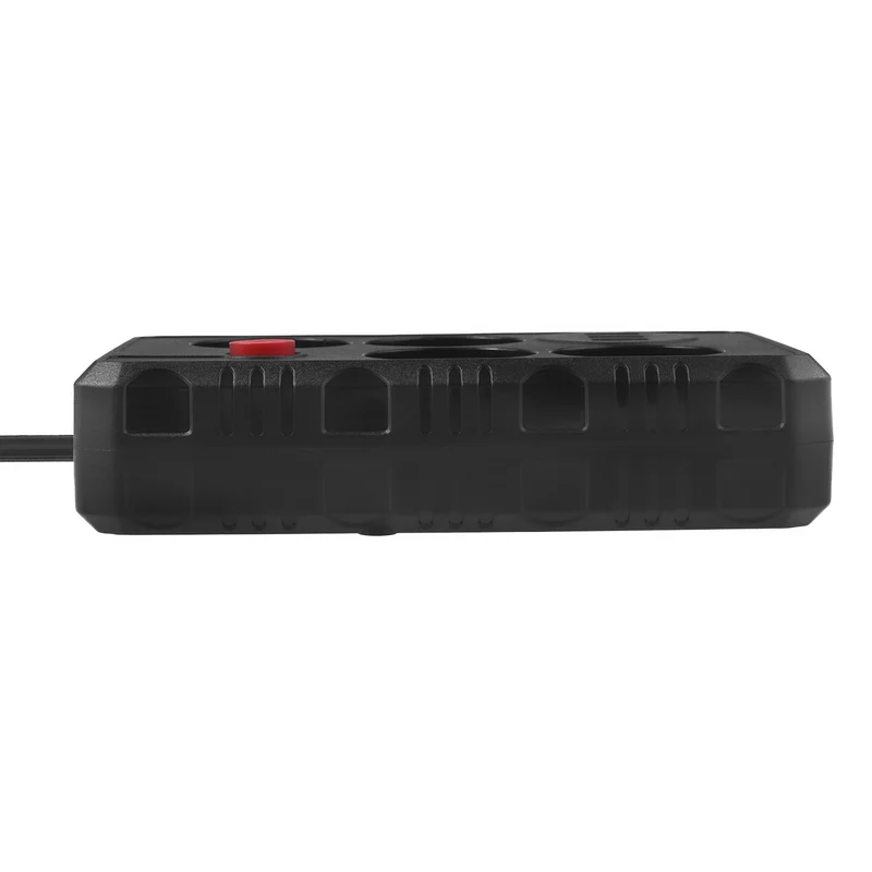 Maclean power strip, 4-socket extension cable + 3xUSB, 110-240V AC 50/60Hz, 2.1A max 2500W, 1.5m, black, MCE392 B