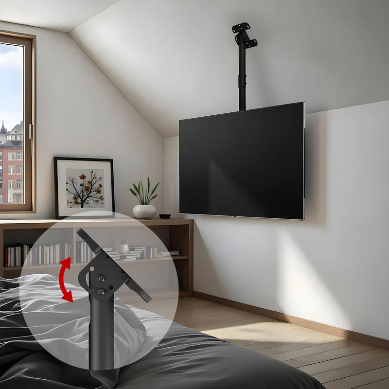 Maclean ceiling mount for TV, max load 60kg, 43-86", max VESA 600x400, MC-112 B