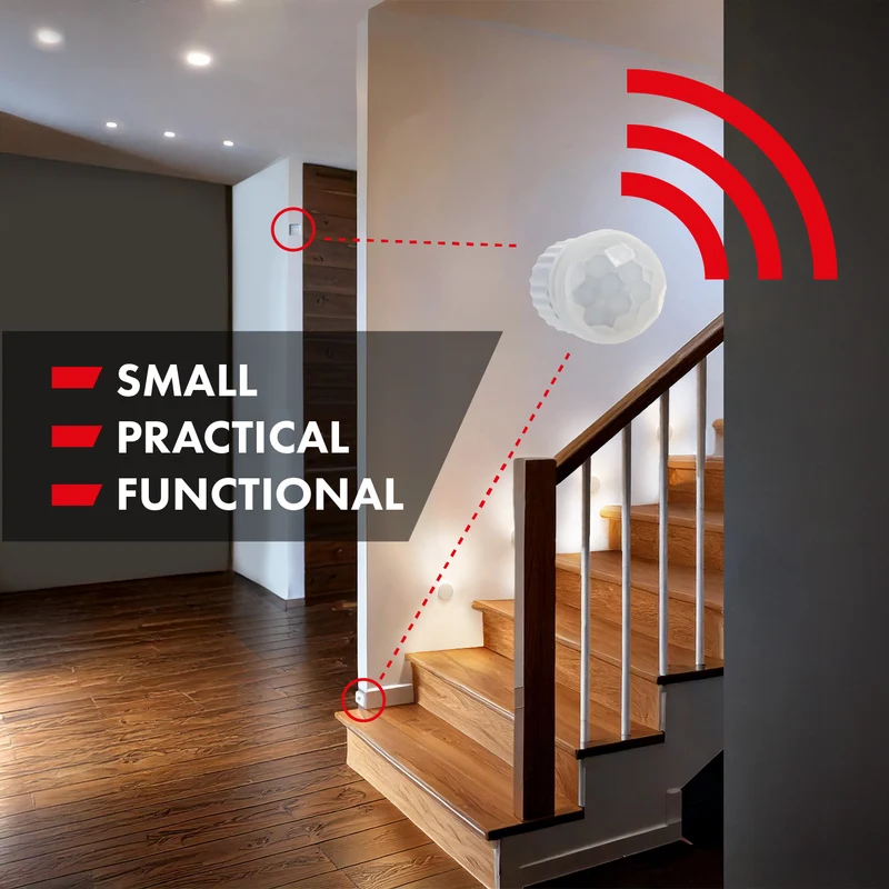 Maclean PIR motion sensor, with external sensor,12-24V DC, 360°, MCE32 V