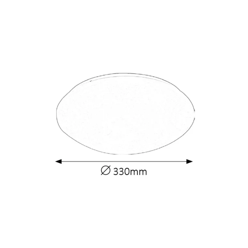 Rabalux Lucas 3435 white 18W elegant round ceiling lamp