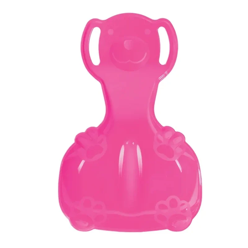 Sliding plate snow slider Polar Bear 2 plastic snow porutscher pink