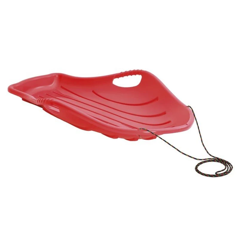 Kids Slide Plastic Snow Sledge Sea Shell Shape Rope Handle Speed Safe Stable Fun