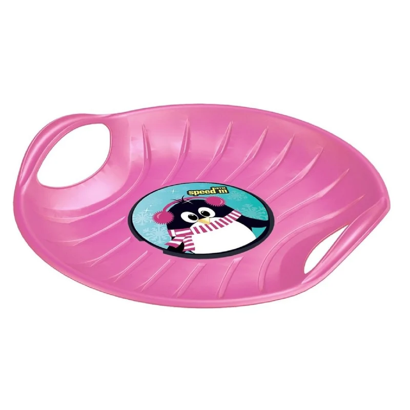 Kids Round Slide Plastic Snow Sledge Large Super Spin Adults Winter Fun