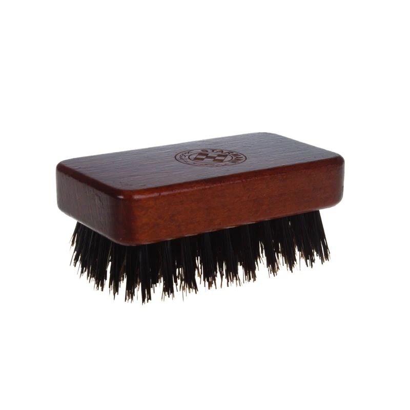 Barber hair and beard brush 100% boar bristles beech wood