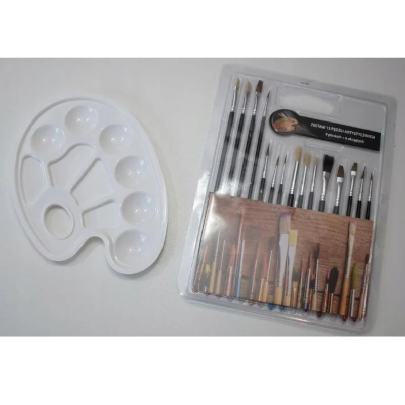 Paints + Brushes + Easel Large Complete Painting Set Adjustable Natural Beech Wood