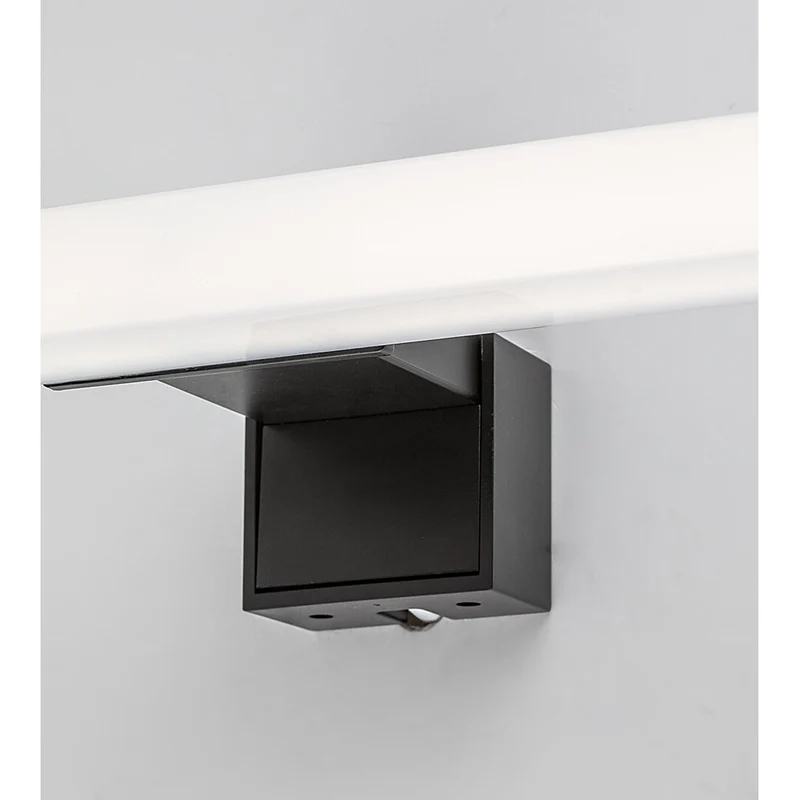 Rabalux bathroom lamp, power 9W, natural white 4000K, IP44. black, Oliro