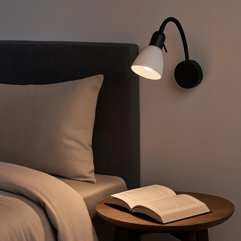 Rabalux wall lamp, spot, E14 bulb thread, IP20, black, Soma