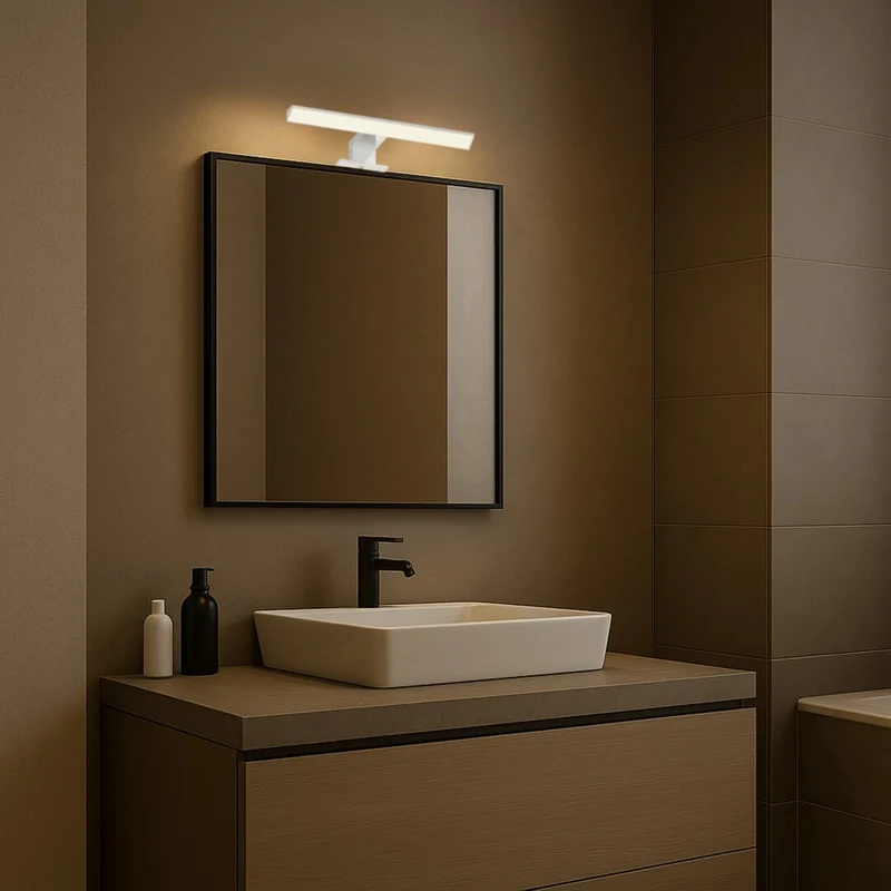 Rabalux bathroom lamp, power 6W, natural white 4000K, IP44. chrome, Loric