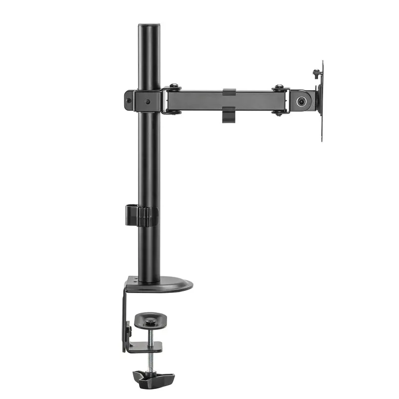 Maclean MC-572N LCD LED Monitor Desk Holder Mount Bracket Single Arm VESA 75x75 100x100 17-32" 9kg Adjustable