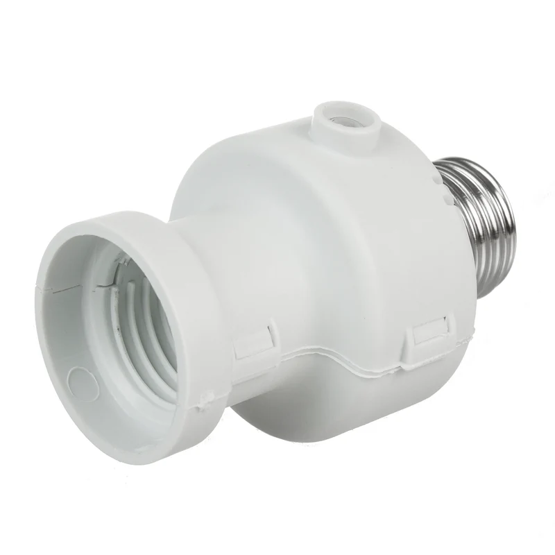 Maclean bulb holder, E27, max. 100W, with dusk sensor, timer, white color, MCE21W, 4 pieces