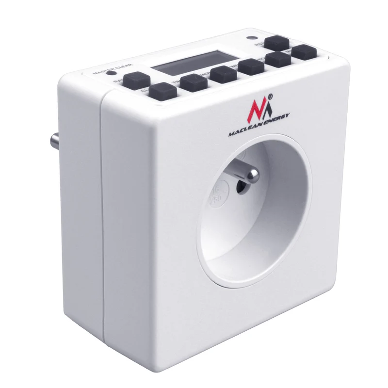 Digital timer, random function, timer, 10 programs, max 156 programs, type E, 3600W, Maclean MCE30
