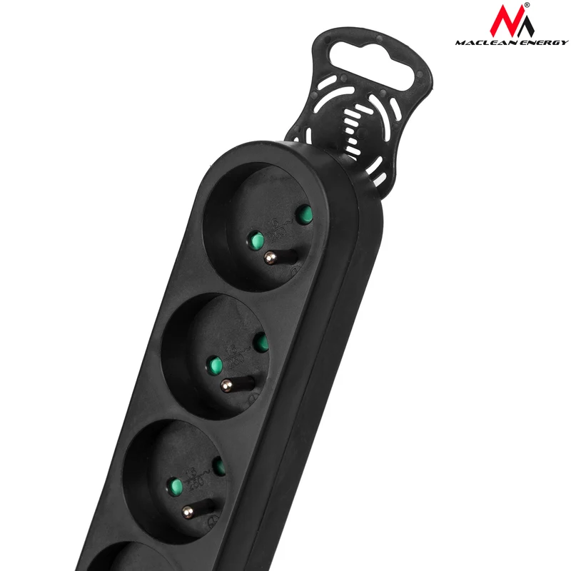 Maclean Energy MCE183 power strip 5 socket extension with switch