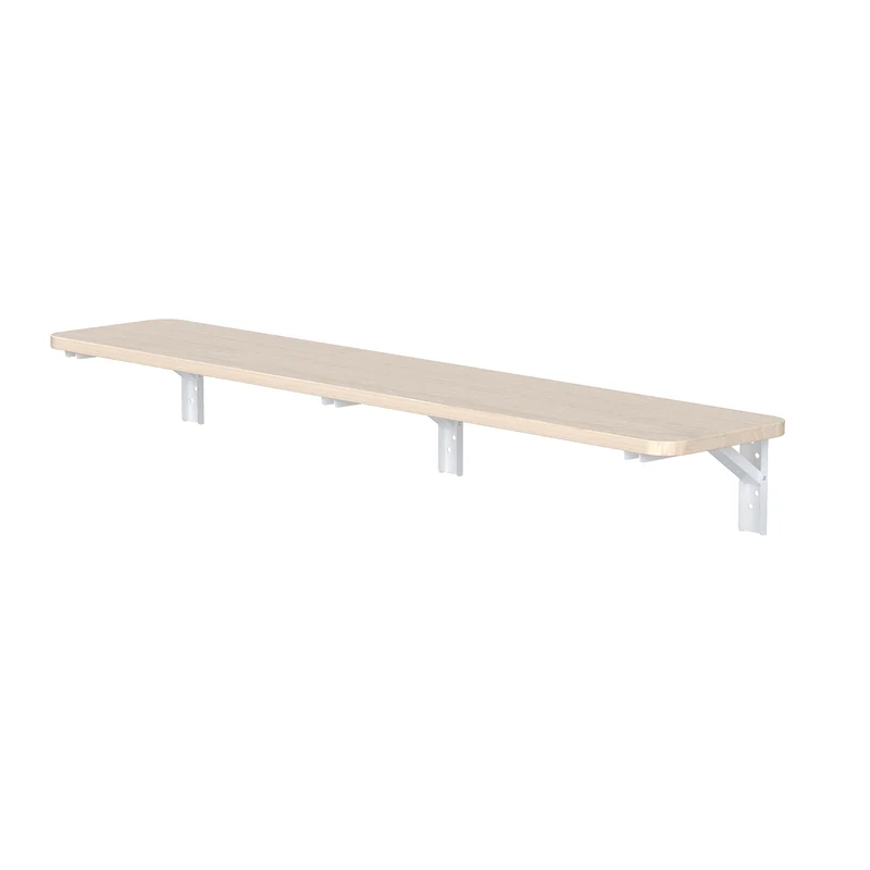 Maclean folding shelf/top, light wood color, 100x20 cm, max.50 kg, MC-129 WD