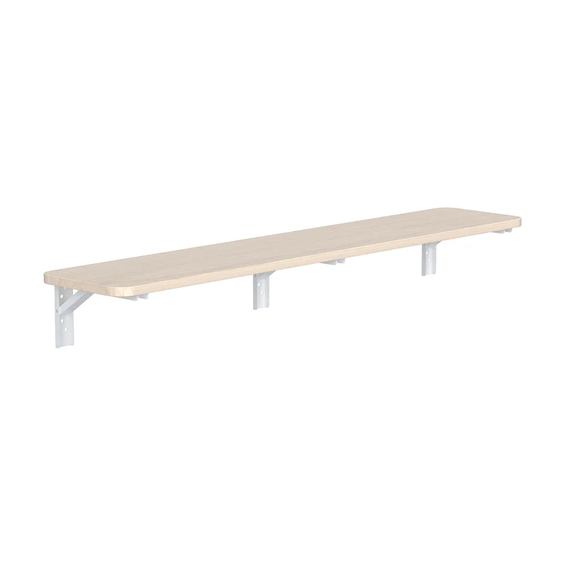 Maclean folding shelf/top, light wood color, 100x20 cm, max.50 kg, MC-129 WD