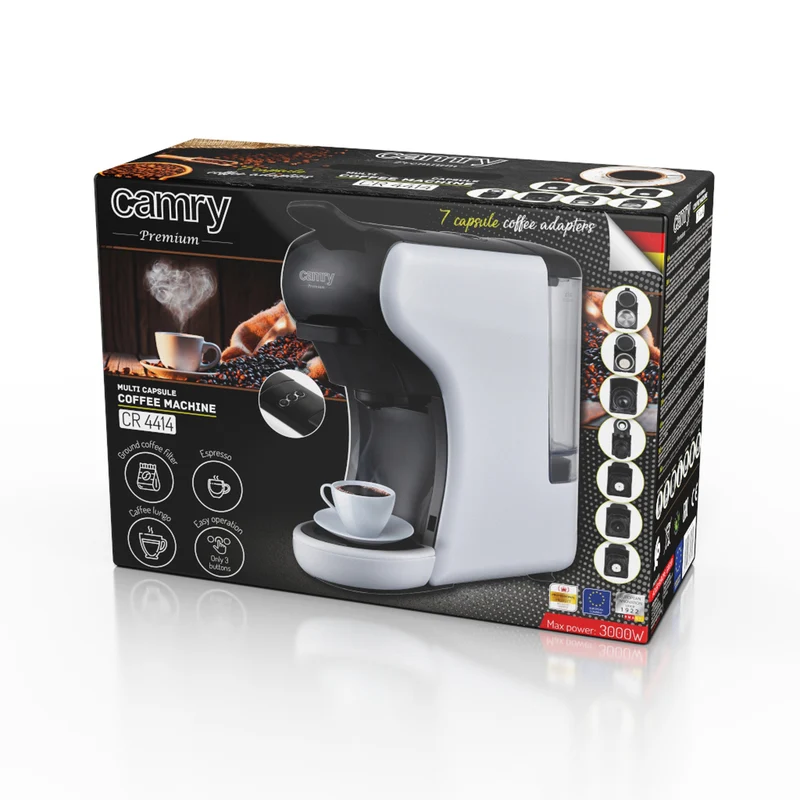Camry pressure coffee maker, pressure, multi - capsule, 19 bar, CR 4414