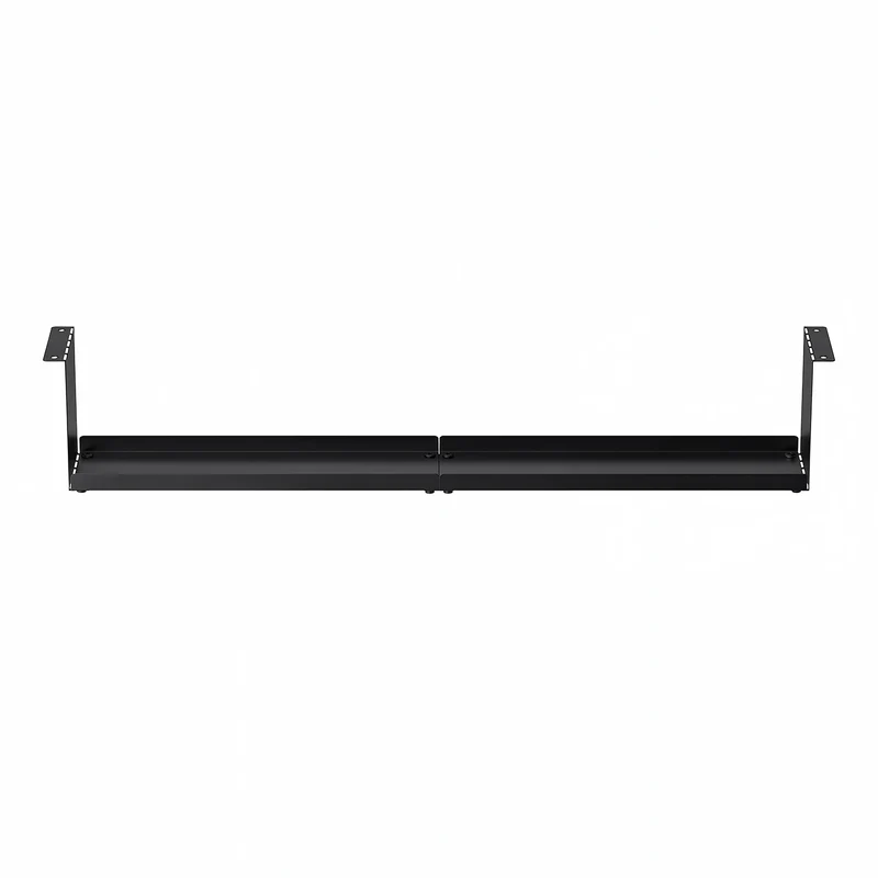 Maclean compact under-desk cable organizer, max load 5kg, black, MC-107 B