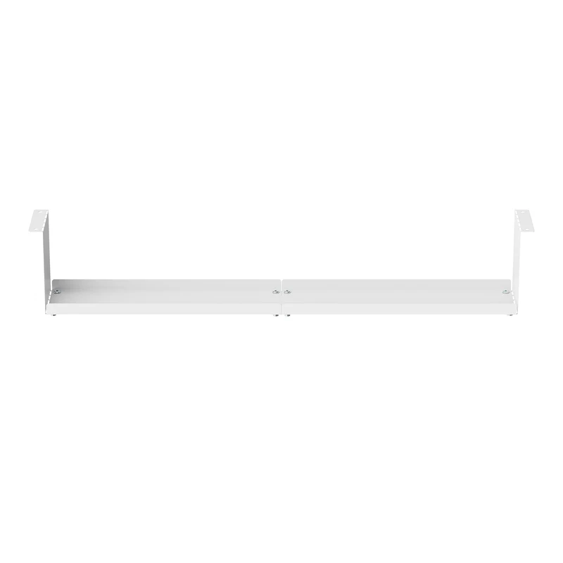Maclean compact under-desk cable organizer, max load 5kg, white, MC-107 W