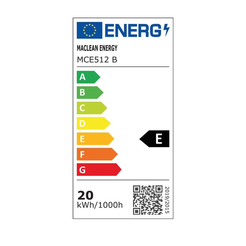 Maclean motion sensor LED lamp, PIR motion sensor, black, 20W, IP65, 2000lm, neutral white (4000K) MCE512 B, 2 pieces