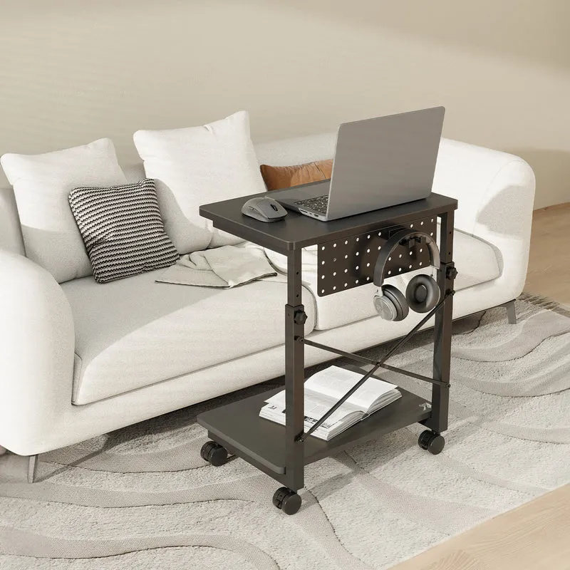 NanoRS CPU cart stand with shelf, 80kg max, adjustable height 550~850mm, RS430