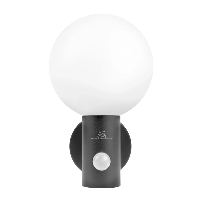 Maclean motion sensor LED lamp, PIR motion sensor, grey, 15W, IP65, 1600lm, neutral white (4000K) MCE515 GR, 2 pieces