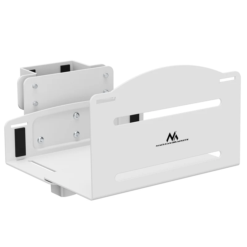 Maclean CPU computer mount, 122-212mm range, 10kg max load, white, MC-116 W