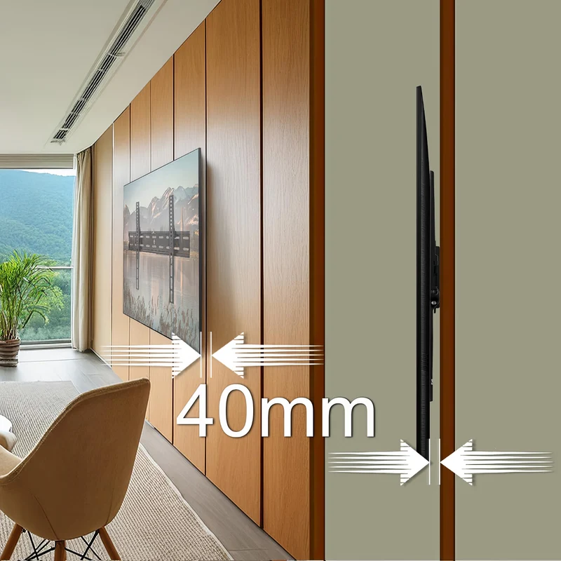 MACLEAN BRACKETS MC-862 Universal TV Wall Mount Bracket Extra Sturdy Adjustable 26'' - 55" 40kg VESA